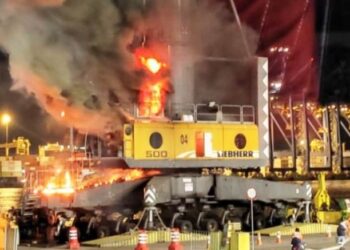 Incêndio no Porto de Itajaí leva à criação de comissão para reforçar segurança operacional