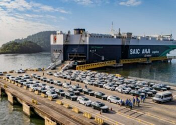 Porto de Paranaguá bate recorde com desembarque de mais de 5 mil carros elétricos