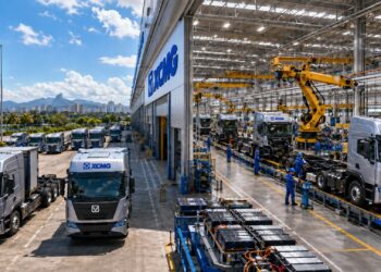 XCMG vai montar caminhões elétricos no Brasil e alta do diesel acelera demanda por veículos sem combustível fóssil