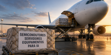 Carga aérea cresce impulsionada pela inteligência artificial e demanda por chips