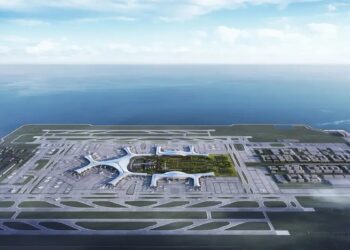 China constrói aeroporto de R$ 24 bilhões em ilha artificial para receber 80 milhões de passageiros por ano