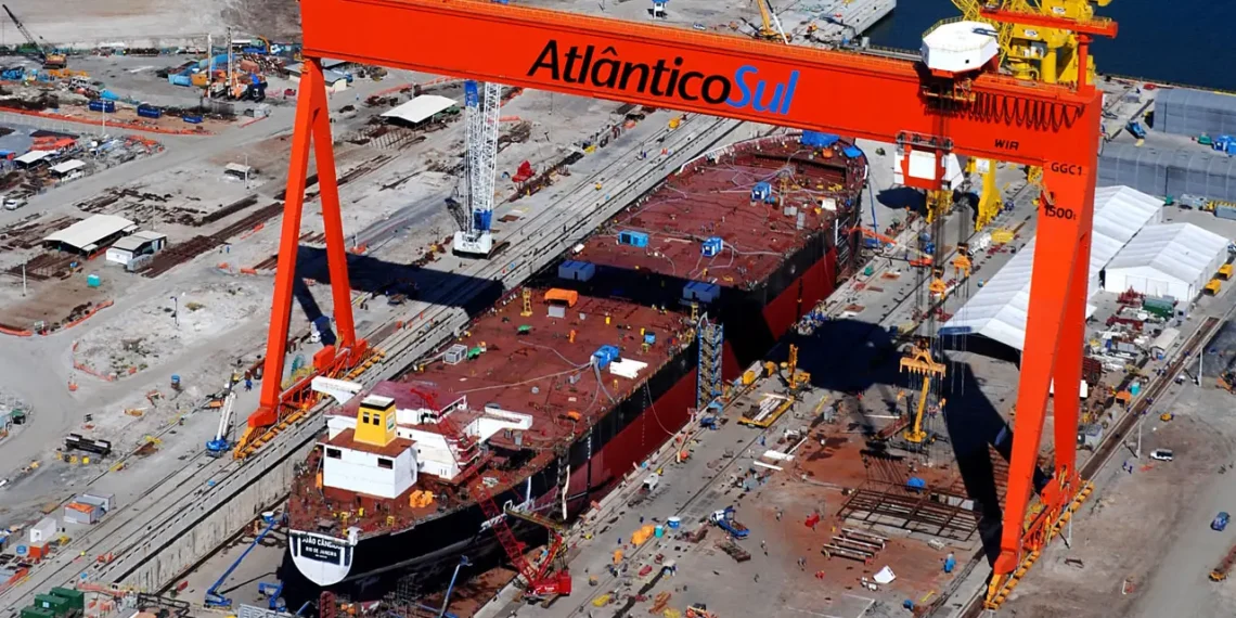 Terminal de GNL será instalado no Cais Leste do Estaleiro Atlântico Sul após acordo de venda
