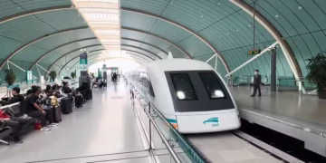 Trem maglev da China atinge 800 km/h em apenas 5,3 segundos em teste