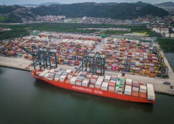 Porto de Santos movimenta 109,5 milhões de toneladas entre janeiro e julho de 2026