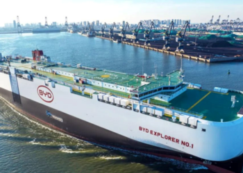 BYD negocia novos navios para ampliar capacidade de transporte de veículos