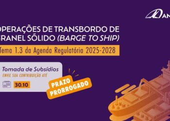 ANTAQ prorroga prazo para contribuições sobre transbordo de granel sólido até 30 de outubro